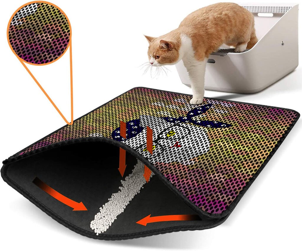 Aberto Design WC pretinac za mačke Nrszn0198, 45 x 60 cm, Šareni