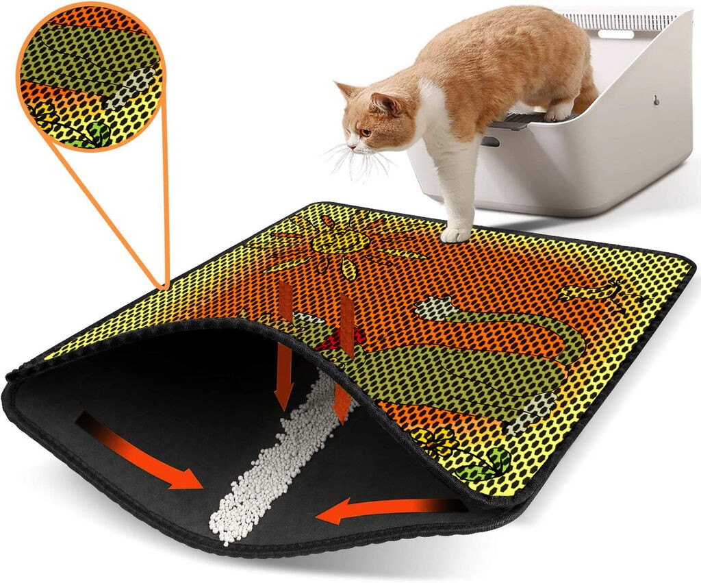 Aberto Design WC pretinac za mačke Nrszn0183, 45 x 60 cm, žuti