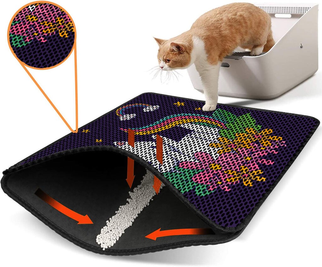 Aberto Design Toaletni prostor za mačke Nrszn0052, 45 x 60 cm, Ljubičasta