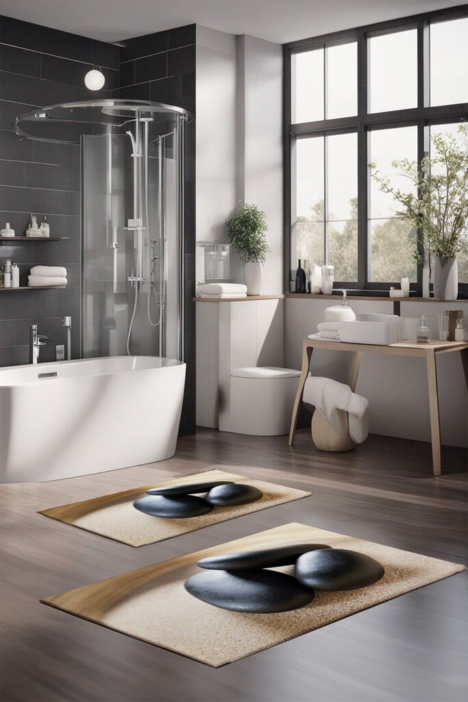 L'essentiel Maison Set prostirki za kupatilo CT-5174, 2 komada, šarene