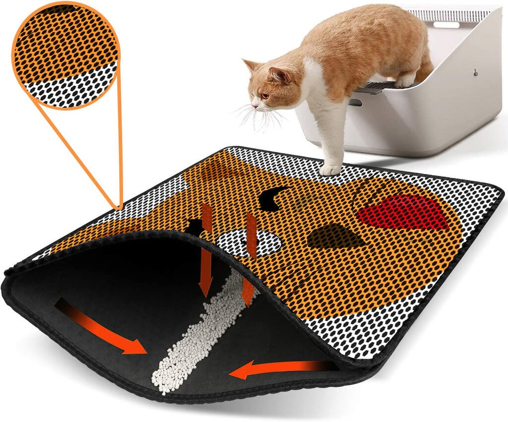 Aberto Design WC pretinac za mačke Nrszn0226, 45 x 60 cm, narandžasti