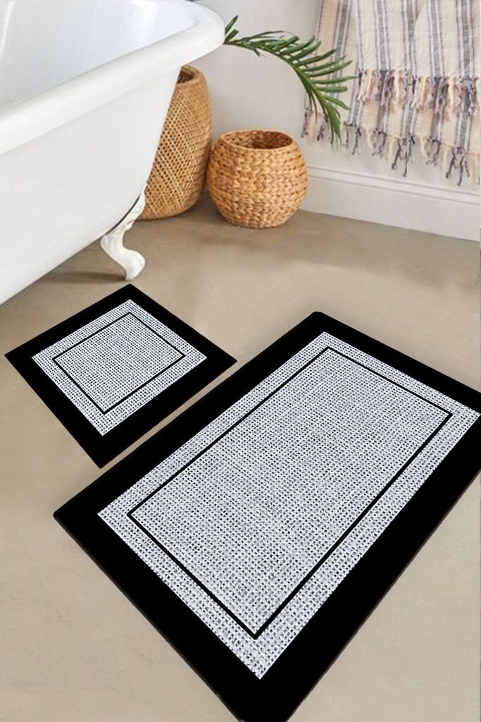 L'essentiel Maison Regona set tepiha za kupatilo, 2 komada, siva