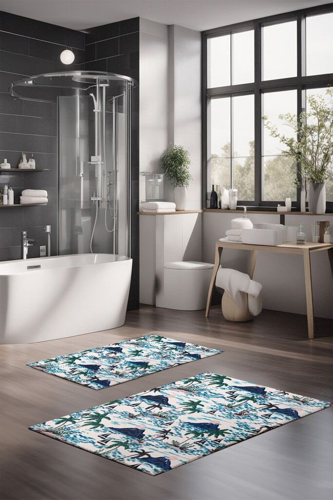 L'essentiel Maison Set tepiha za kupatilo CT-5239, 2 komada, šareni