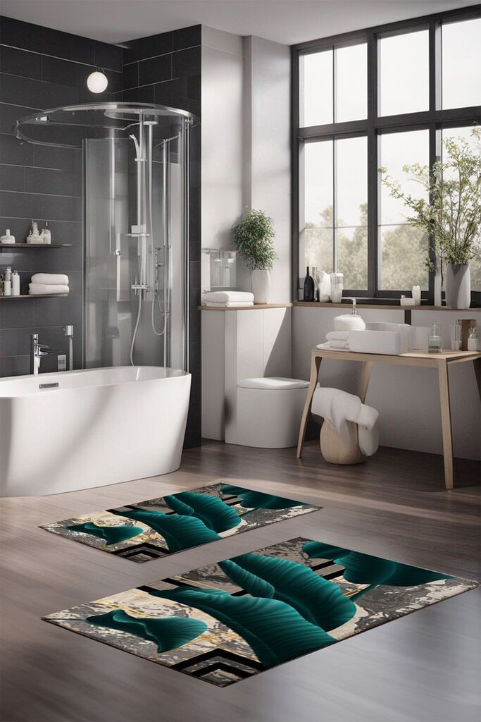 L'essentiel Maison Set tepiha za kupatilo CT-5086, 2 komada, šareni