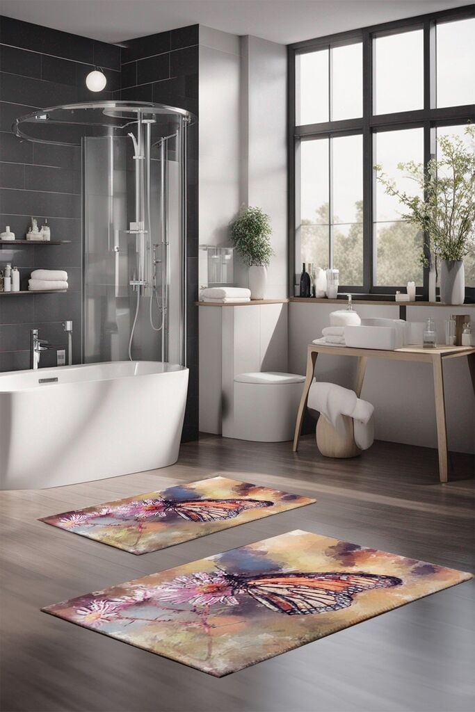 L'essentiel Maison Set prostirki za kupatilo CT-5166, 2 komada, šarene