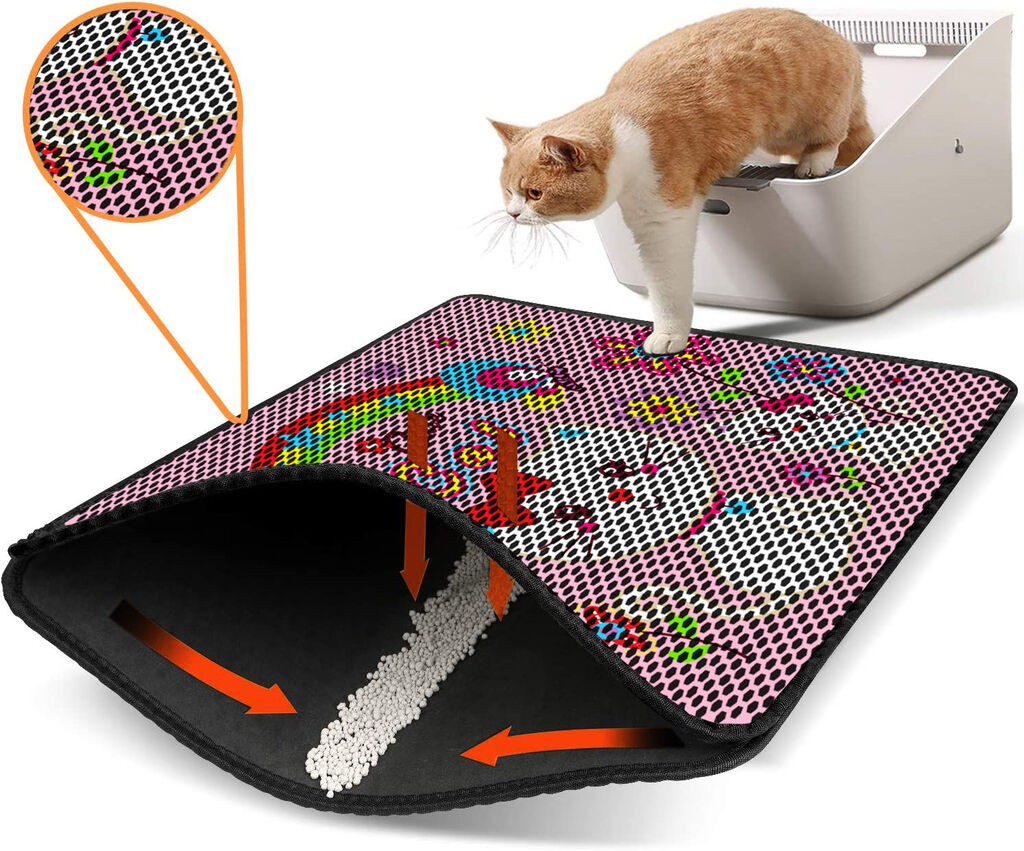 Aberto Design Pretinac za toalet za mačke Nrszn0047, 45 x 60 cm, Šareni