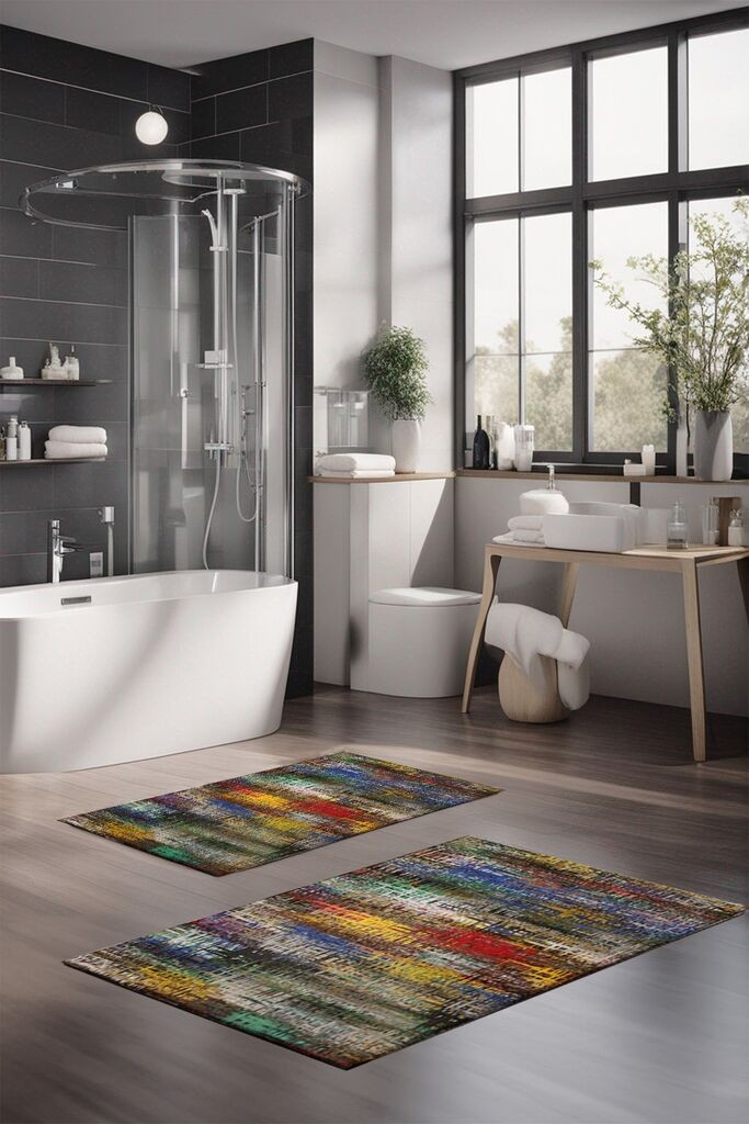 L'essentiel Maison Set tepiha za kupatilo CT-5014, 2 komada, šareni