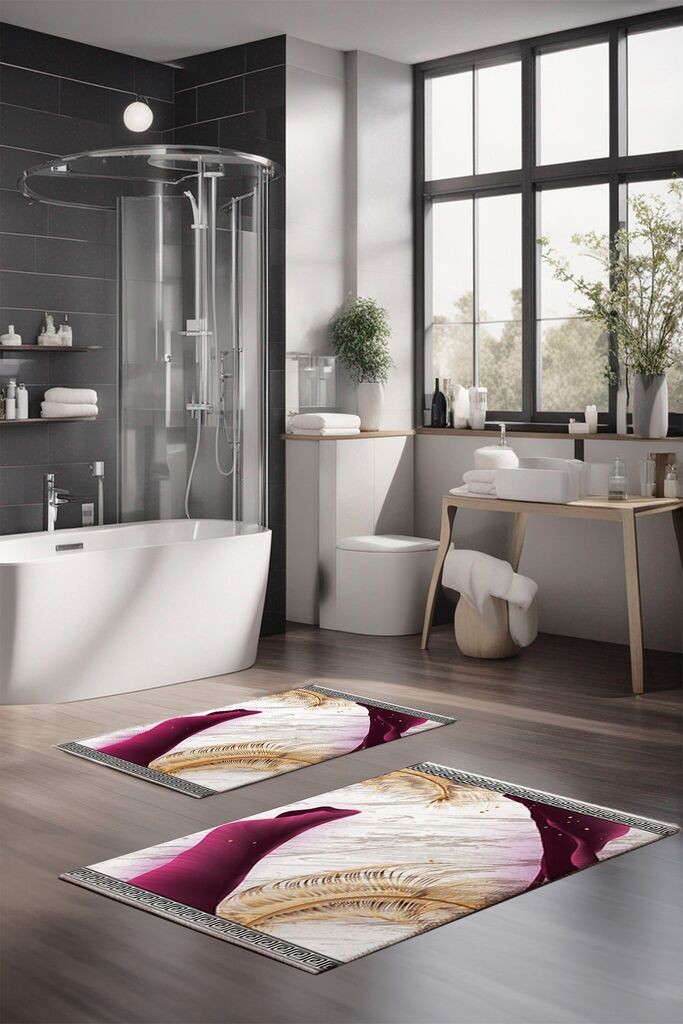 L'essentiel Maison Set prostirki za kupatilo CT-5093, 2 komada, šarene