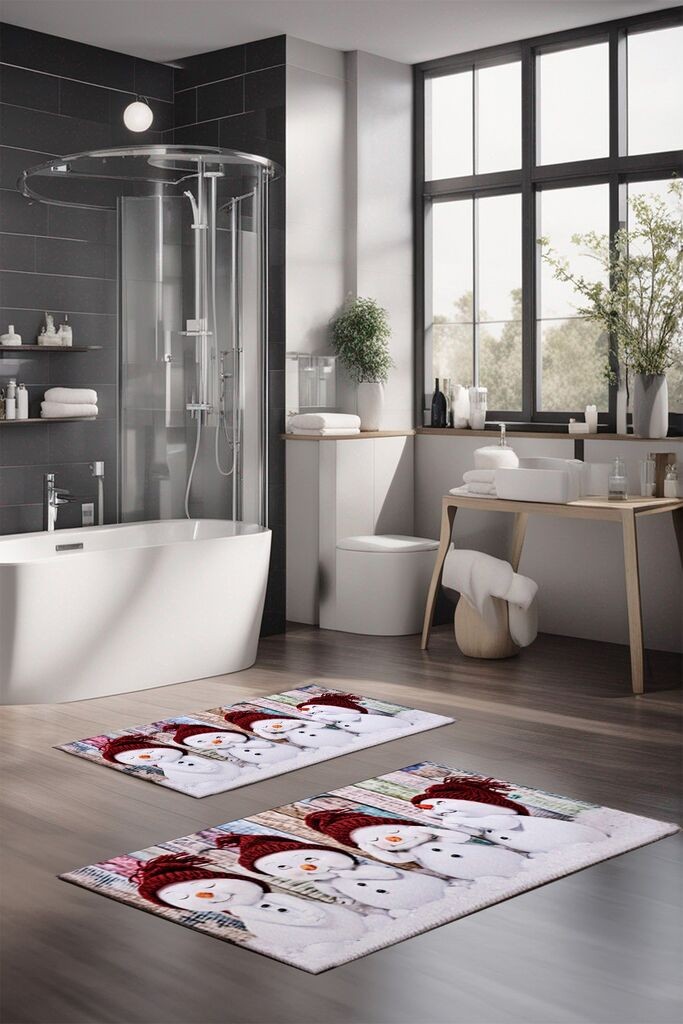 L'essentiel Maison Set tepiha za kupatilo CT-5379, 2 komada, bijela