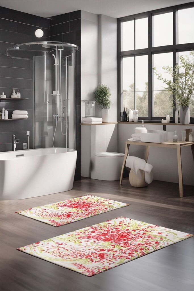 L'essentiel Maison Set tepiha za kupatilo CT-5298, 2 komada, šareni