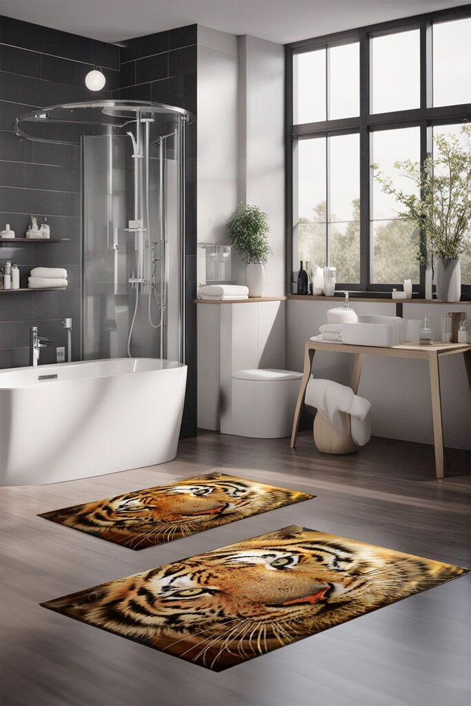 L'essentiel Maison Set prostirki za kupatilo CT-5136, 2 komada, narandžasta