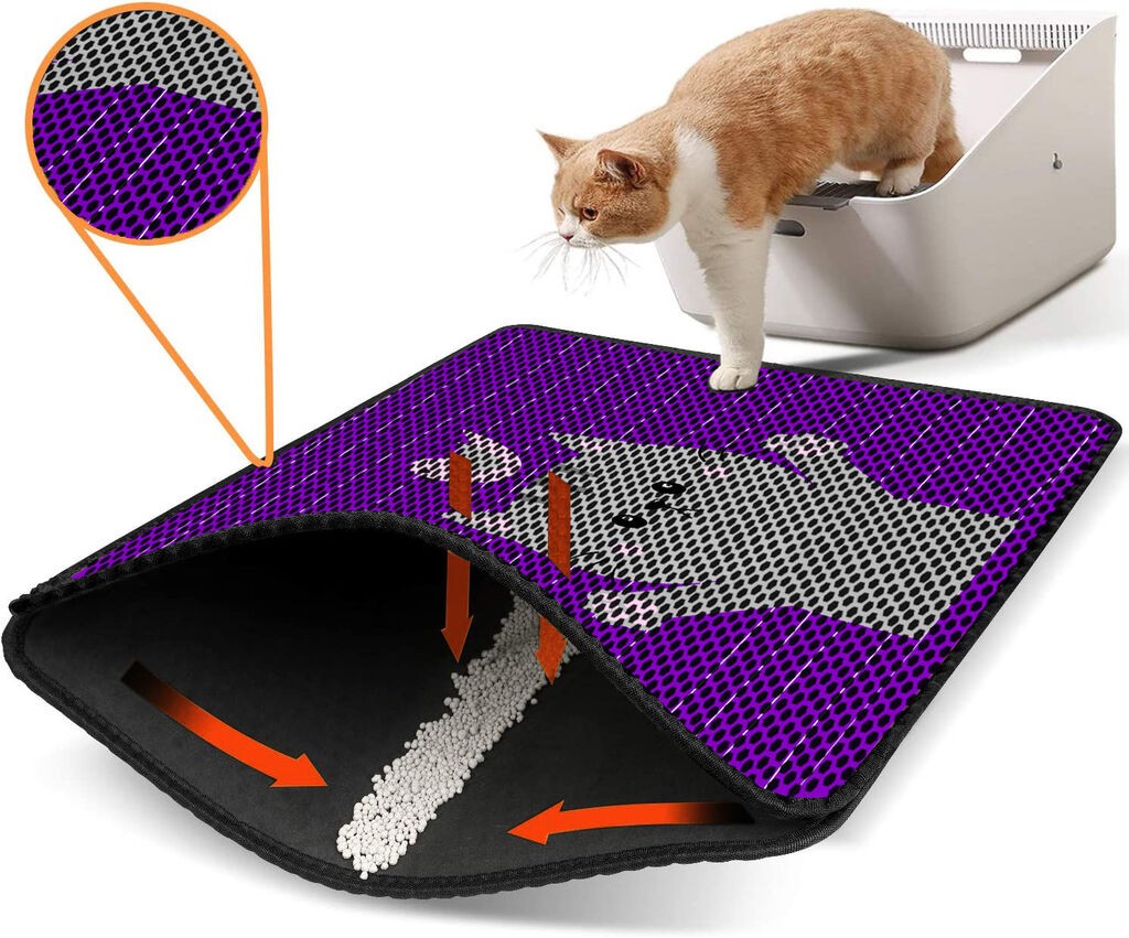 Aberto Design Toaletni prostor za mačke Nrszn0003, 45 x 60 cm, Ljubičasta