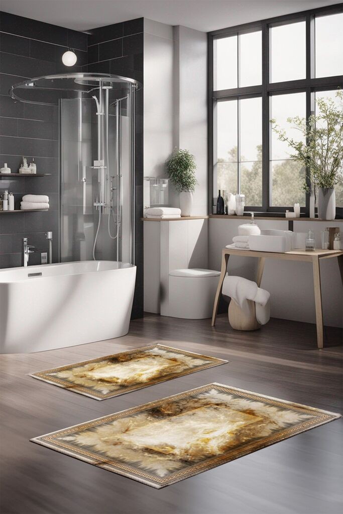 L'essentiel Maison Set prostirki za kupatilo CT-5098, 2 komada, šarene boje