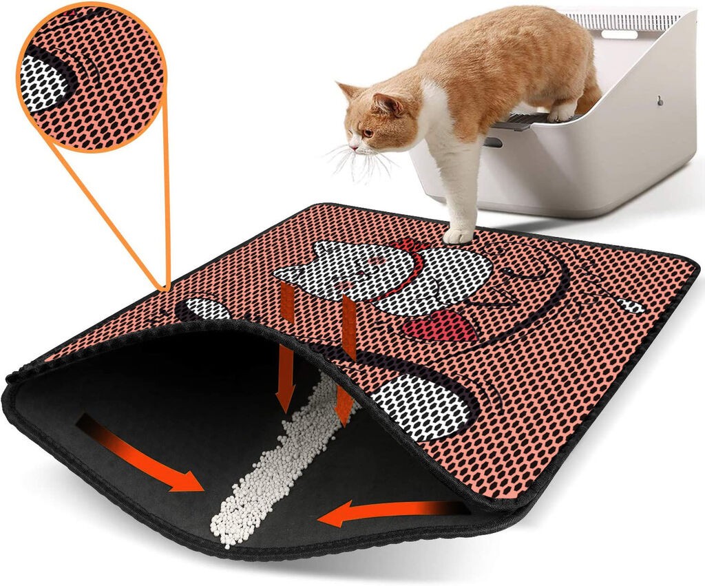 Aberto Design WC pretinac za mačke Nrszn0083, 45 x 60 cm, Svijetlo roze