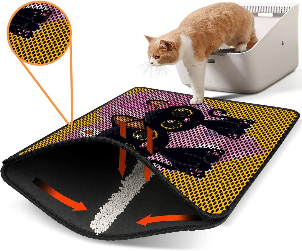 Aberto Design WC pretinac za mačke Nrszn0073, 45 x 60 cm, Šareni