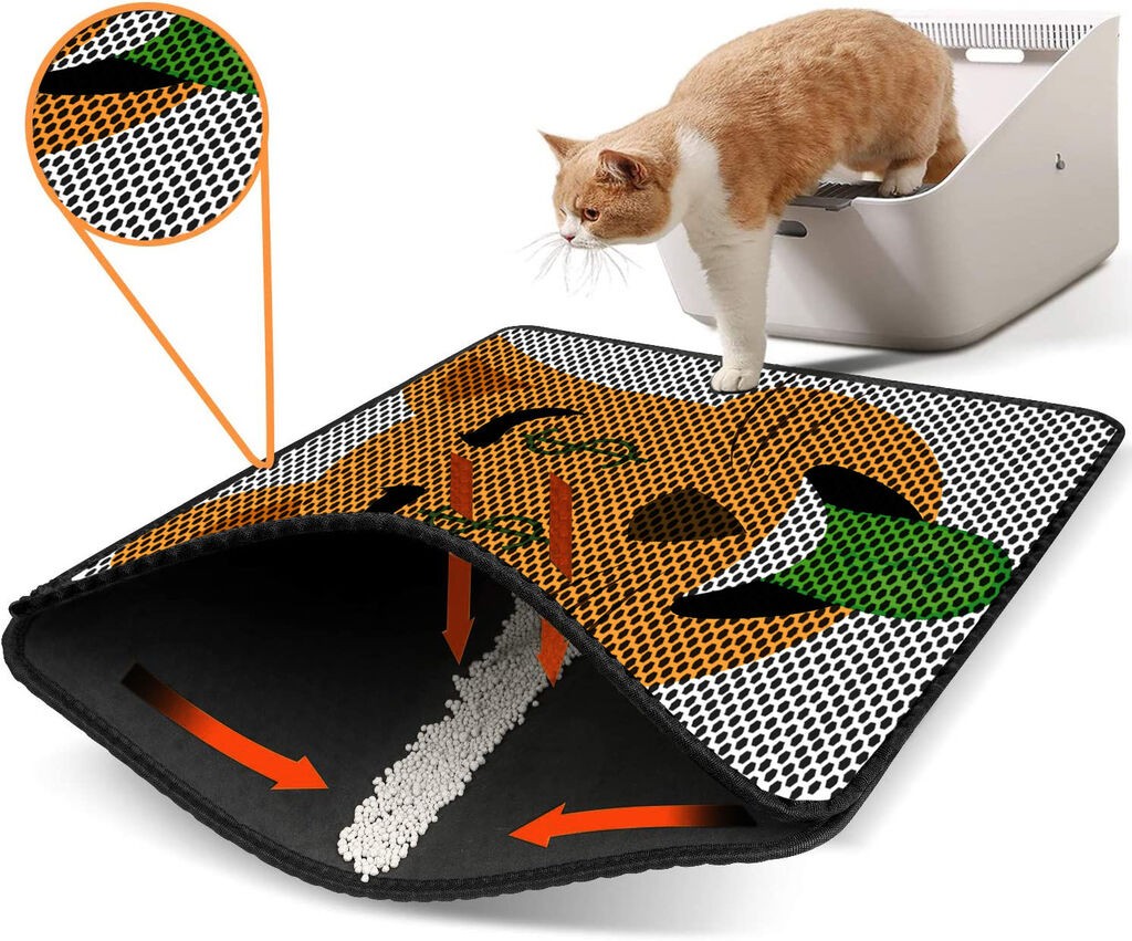 Aberto Design WC pretinac za mačke Nrszn0241, 45 x 60 cm, narandžasti