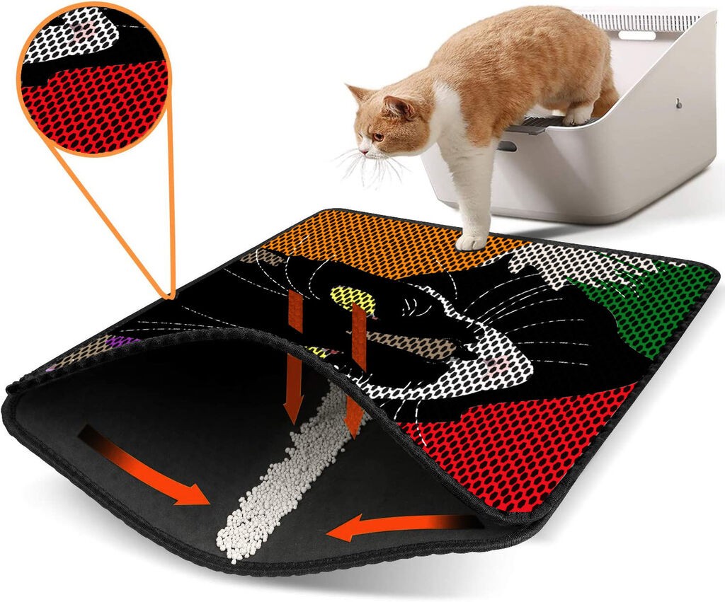 Aberto Design WC pretinac za mačke Nrszn0247, 45 x 60 cm, Šareni