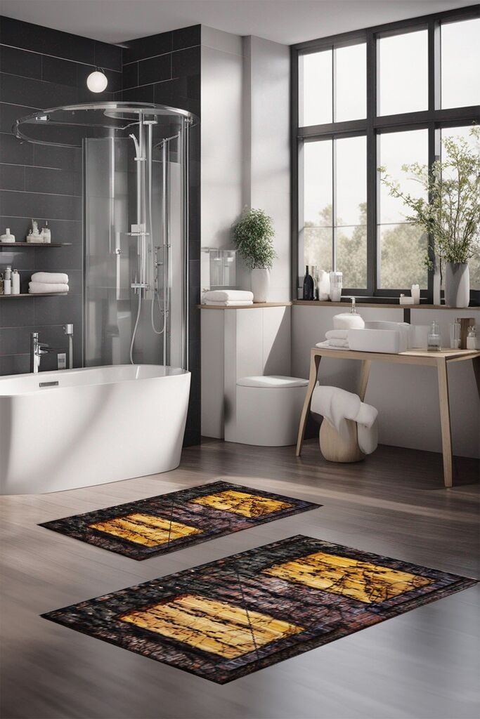 L'essentiel Maison Set prostirki za kupatilo CT-5148, 2 komada, šarene