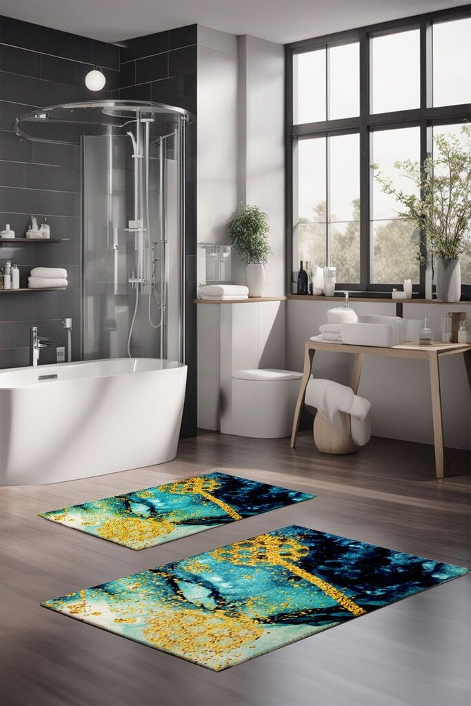 L'essentiel Maison Set prostirki za kupatilo CT-5268, 2 komada, šarene