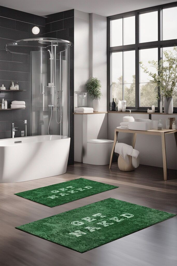 L'essentiel Maison Set tepiha za kupatilo CT-5398, 2 komada, Zeleni