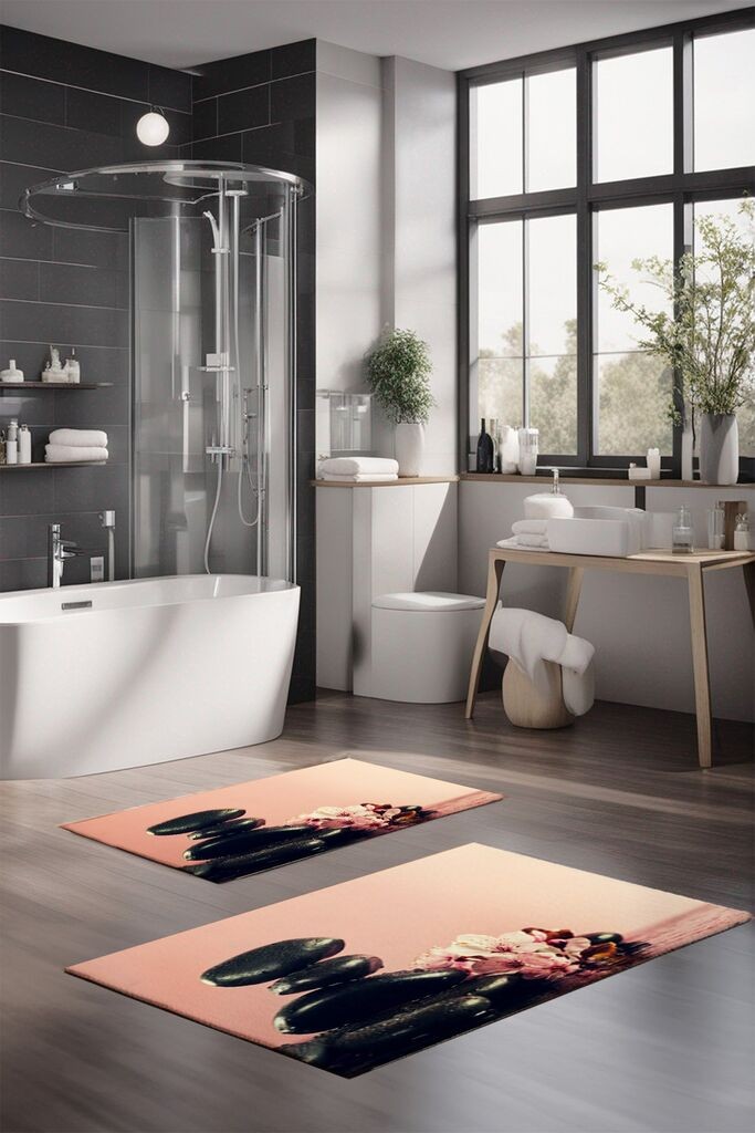 L'essentiel Maison Set prostirki za kupatilo CT-5184, 2 komada, šarene boje