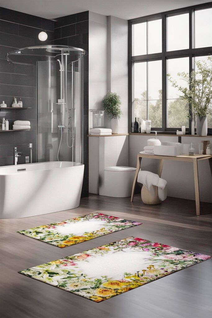 L'essentiel Maison Set tepiha za kupatilo CT-5227, 2 komada, šareni