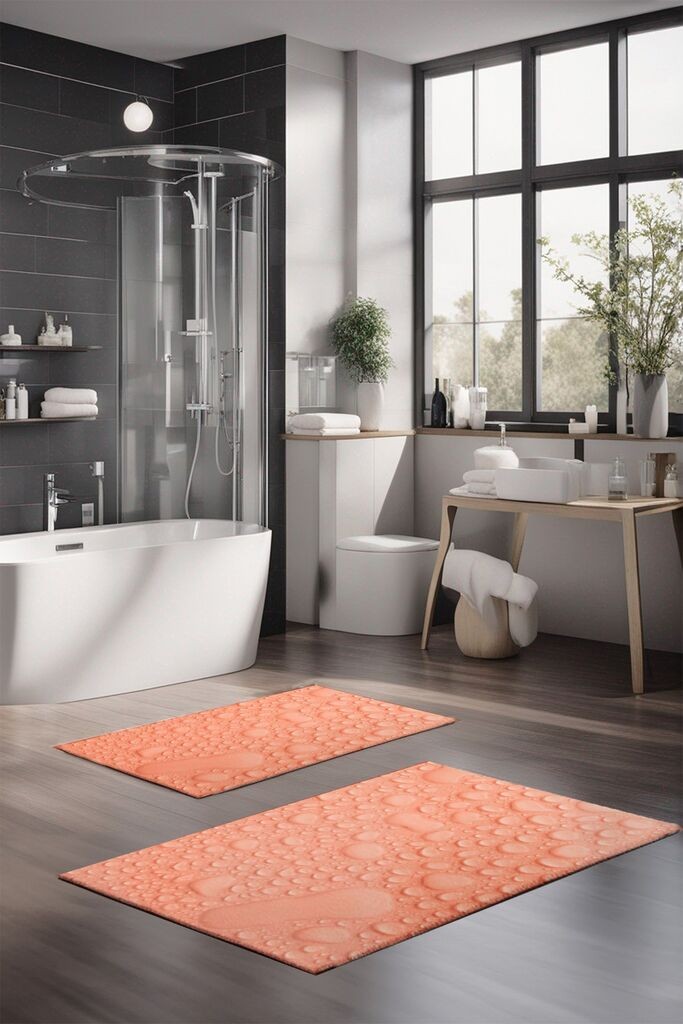 L'essentiel Maison Set tepiha za kupatilo CT-5354, 2 komada, svijetlo roza