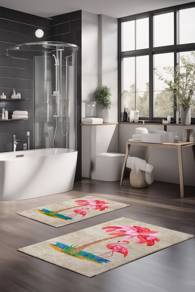 L'essentiel Maison Set tepiha za kupatilo CT-5165, 2 komada, šareni