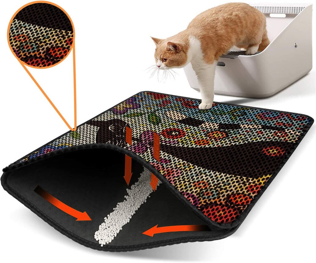 Aberto Design WC pretinac za mačke Nrszn0110, 45 x 60 cm, Šareni