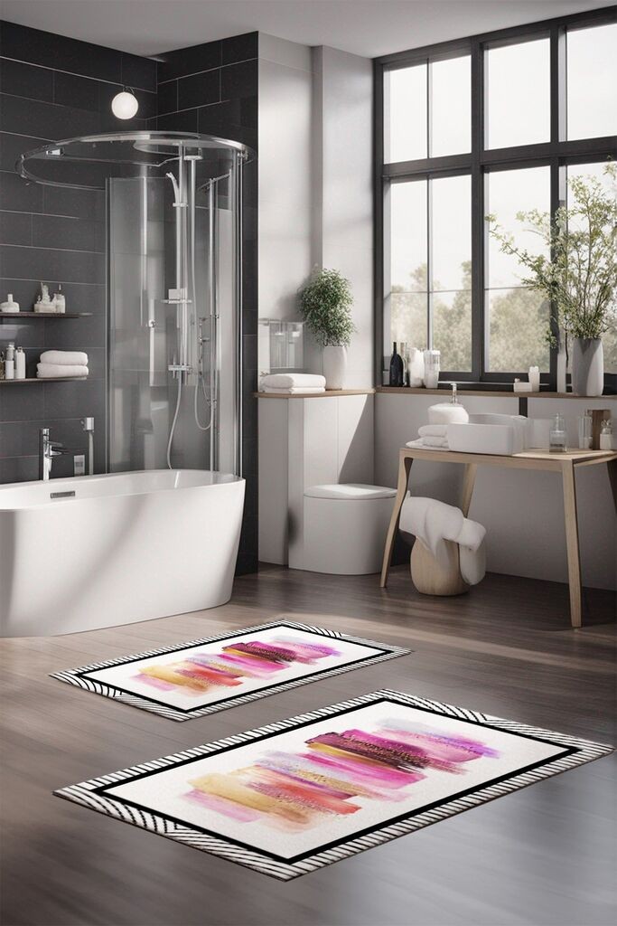 L'essentiel Maison Set tepiha za kupatilo CT-5092, 2 komada, šareni