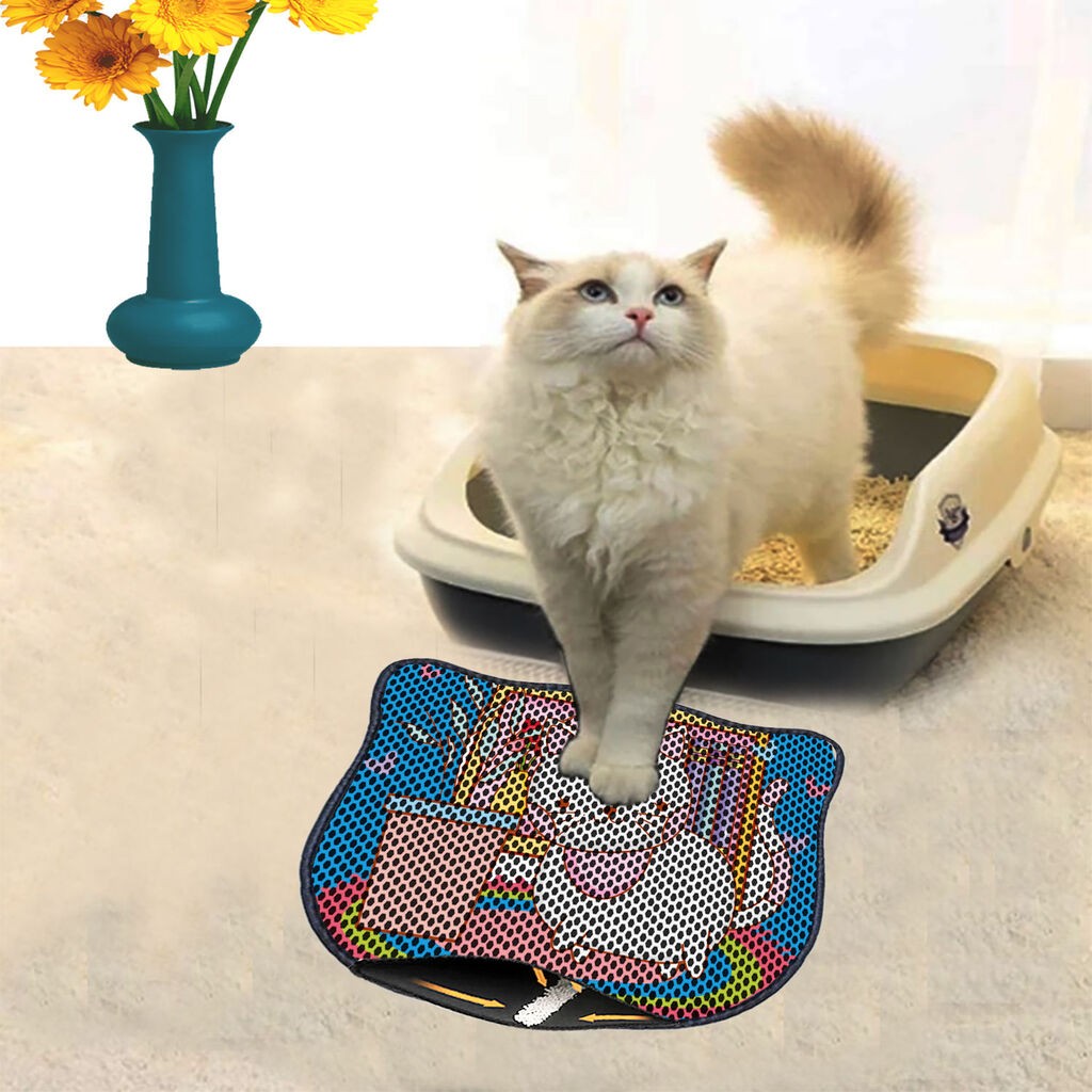 Aberto Design Toaletni prostor za mačke Kdkafa0054, 40 x 50 cm, Šareni