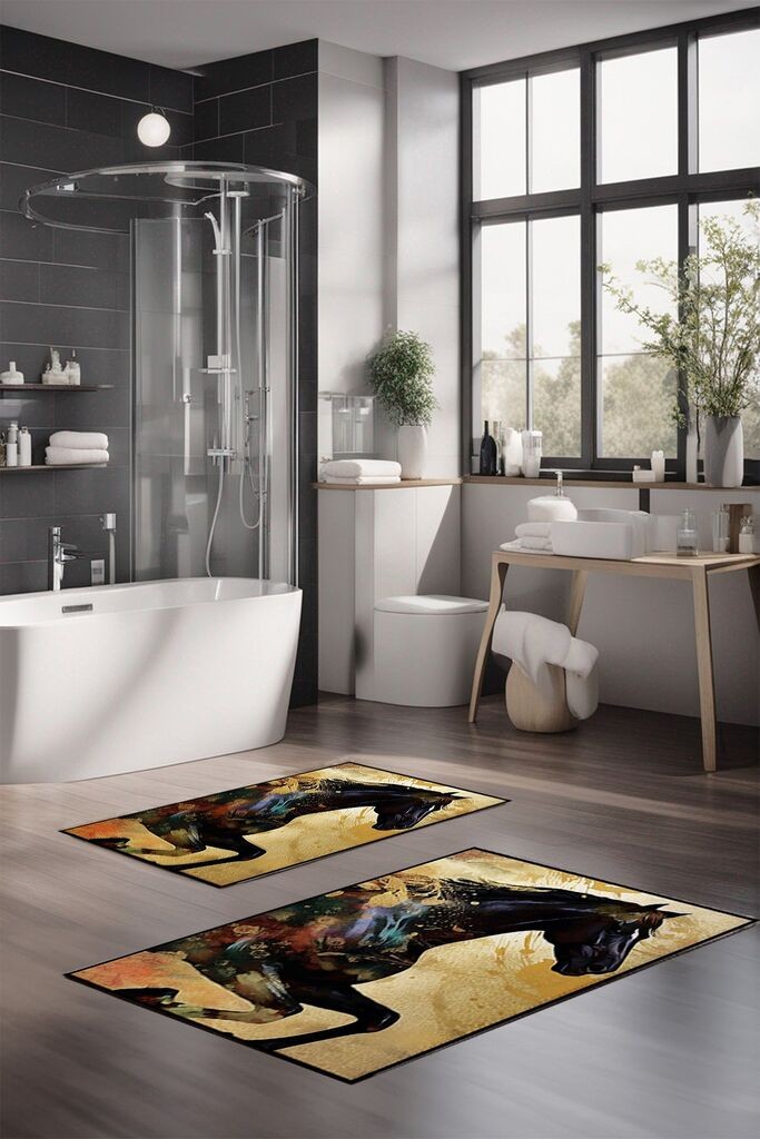 L'essentiel Maison Set prostirki za kupatilo CT-5421, 2 komada, šarene