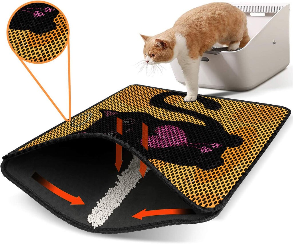 Aberto Design WC pretinac za mačke Nrszn0253, 45 x 60 cm, žuti