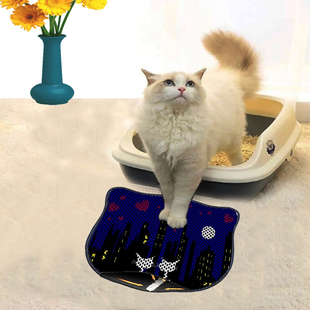 Aberto Design Toaletni prostor za mačke Kdkafa0254, 40 x 50 cm, Tamnoplava