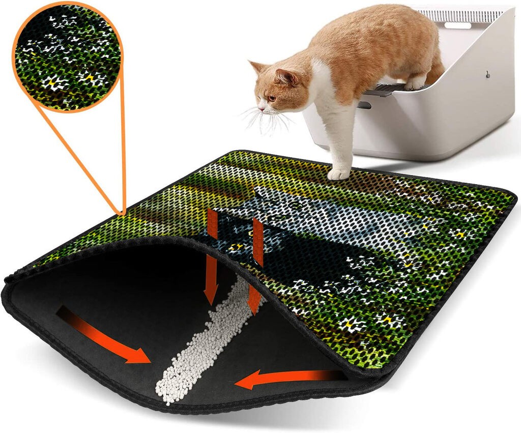 Aberto Design WC pretinac za mačke Nrszn0124, 45 x 60 cm, Zeleni