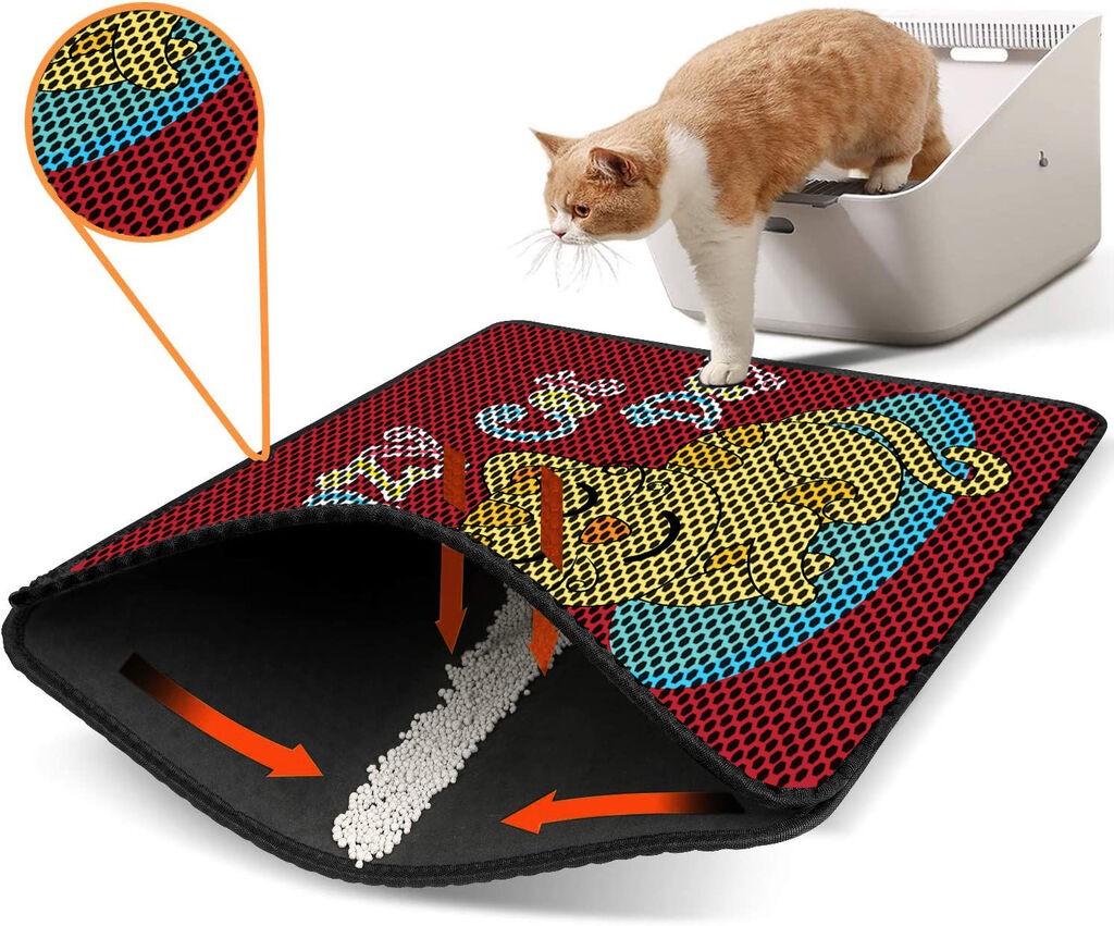 Aberto Design Toaletni prostor za mačke Nrszn0203, 45 x 60 cm, Crveni