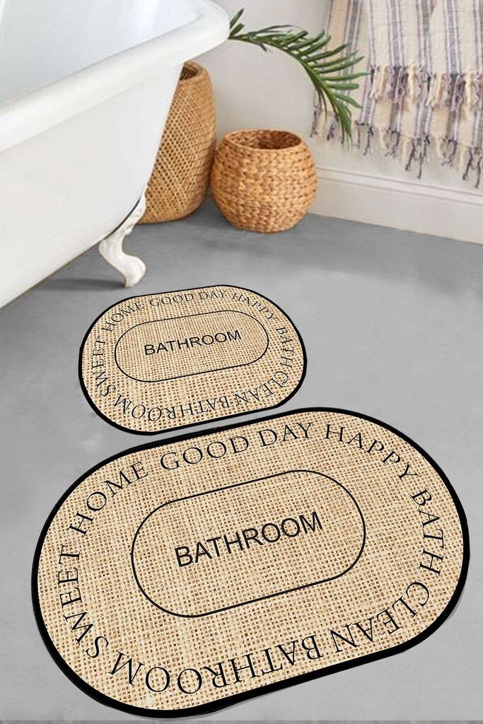 L'essentiel Maison Set tepiha za kupatilo Baindos, 2 komada, bež