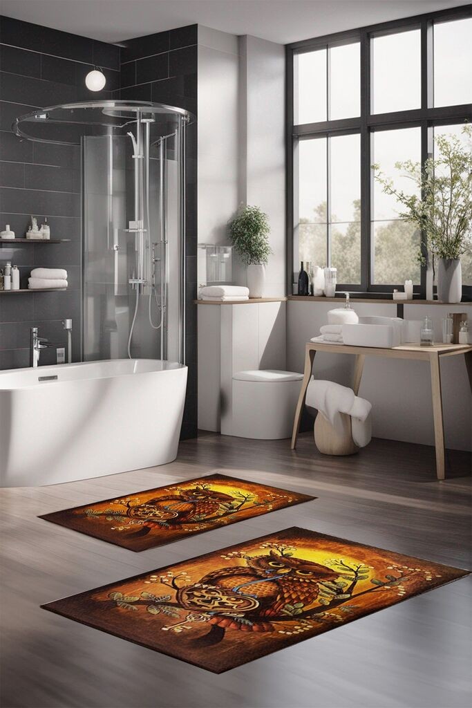 L'essentiel Maison Set tepiha za kupatilo CT-5373, 2 komada, smeđa