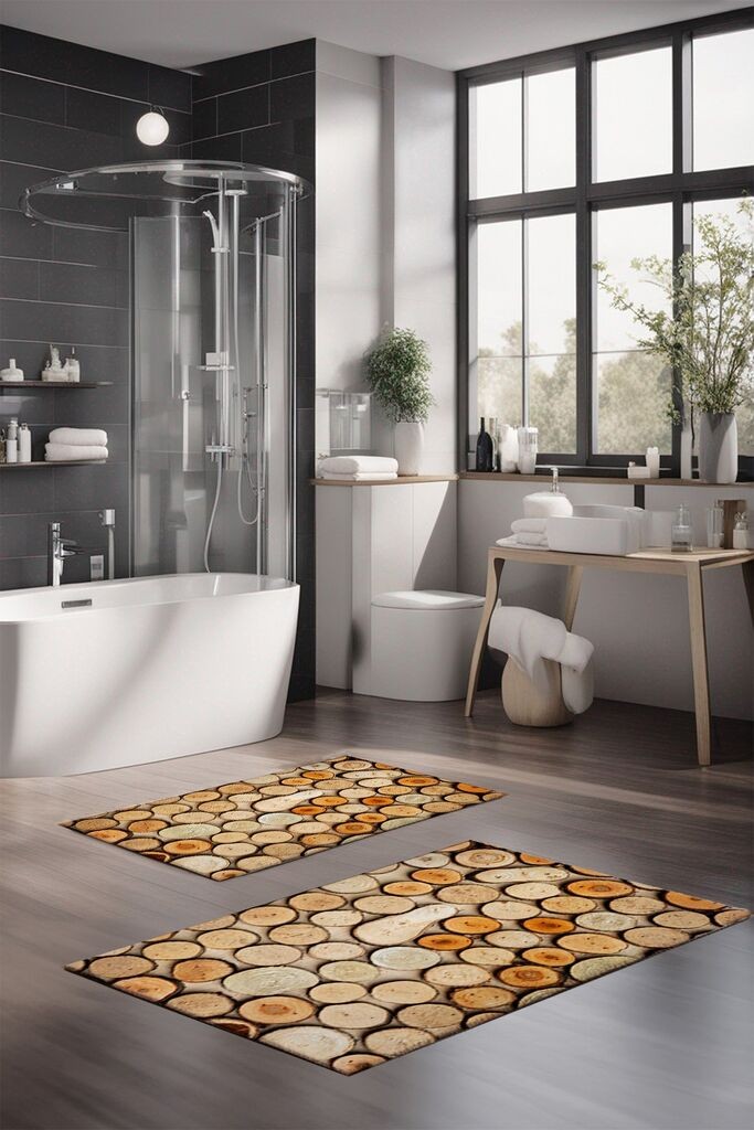 L'essentiel Maison Set tepiha za kupatilo CT-5382, 2 komada, bež