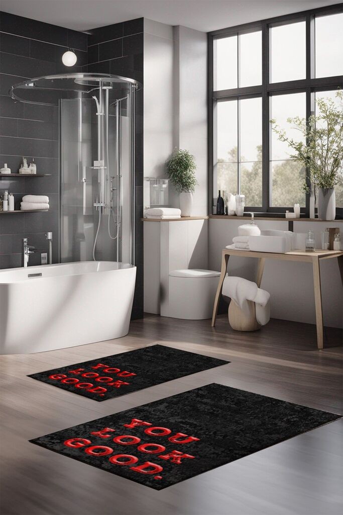 L'essentiel Maison Set tepiha za kupatilo CT-5418, 2 komada, Antracit