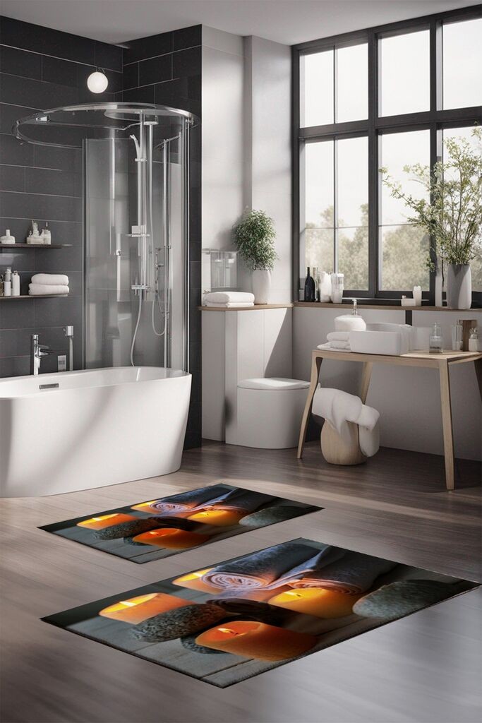 L'essentiel Maison Set tepiha za kupatilo CT-5187, 2 komada, šareni