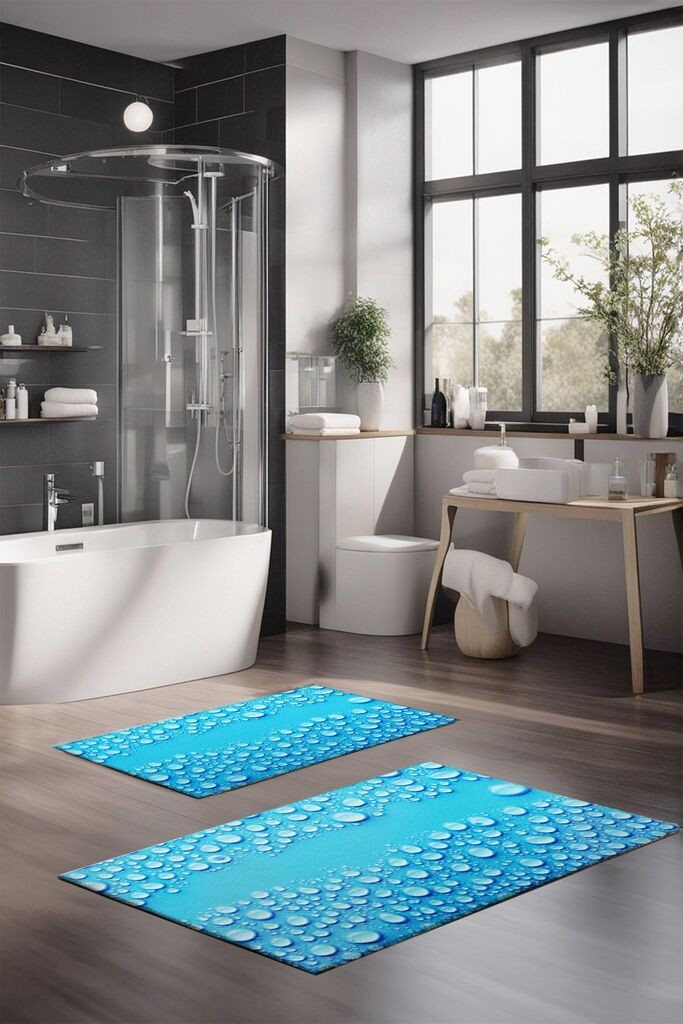 L'essentiel Maison Set tepiha za kupatilo CT-5203, 2 komada, tirkiz