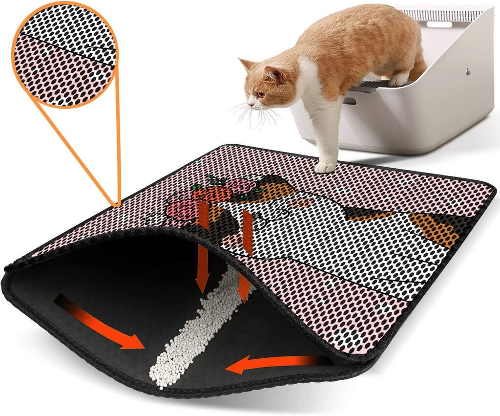 Aberto Design WC pretinac za mačke Nrszn0162, 45 x 60 cm, Svijetlo roze