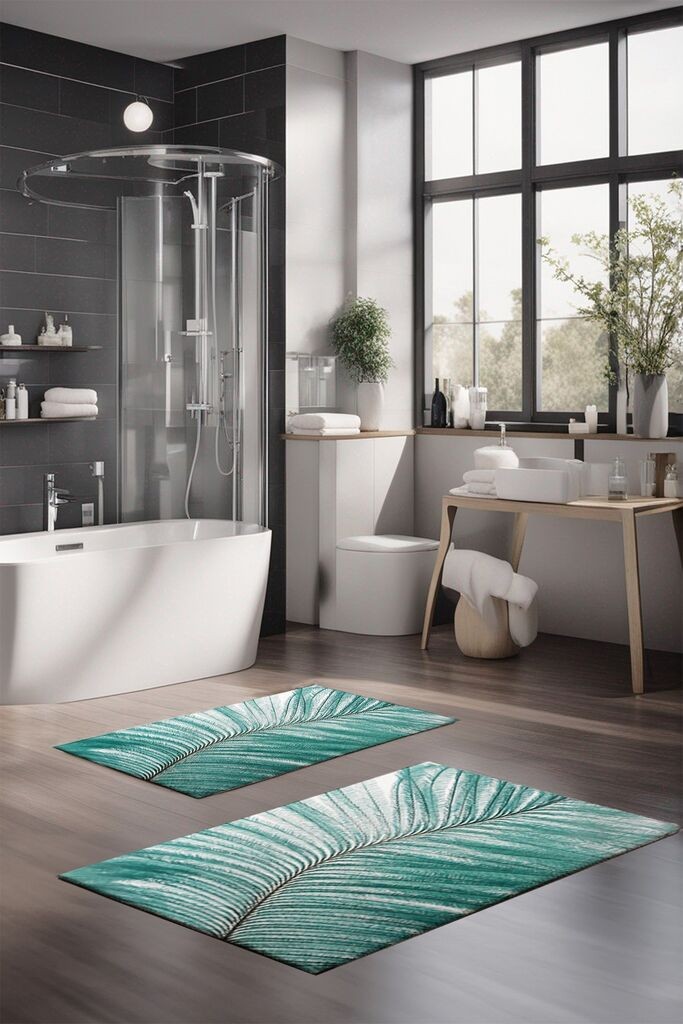 L'essentiel Maison Set tepiha za kupatilo CT-5320, 2 komada, tirkiz