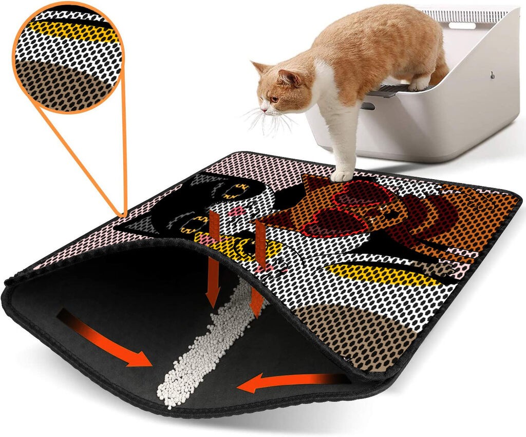 Aberto Design Pretinac za toalet za mačke Nrszn0089, 45 x 60 cm, Šareni