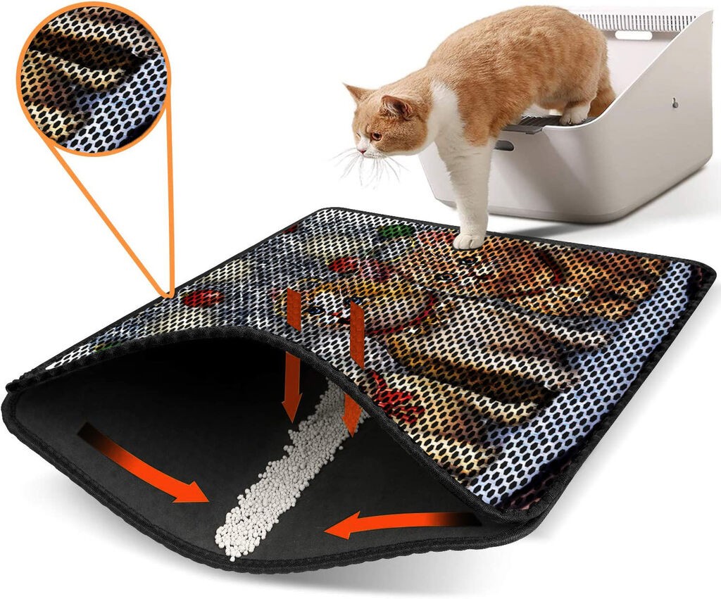 Aberto Design Pretinac za toalet za mačke Nrszn0172, 45 x 60 cm, Šareni