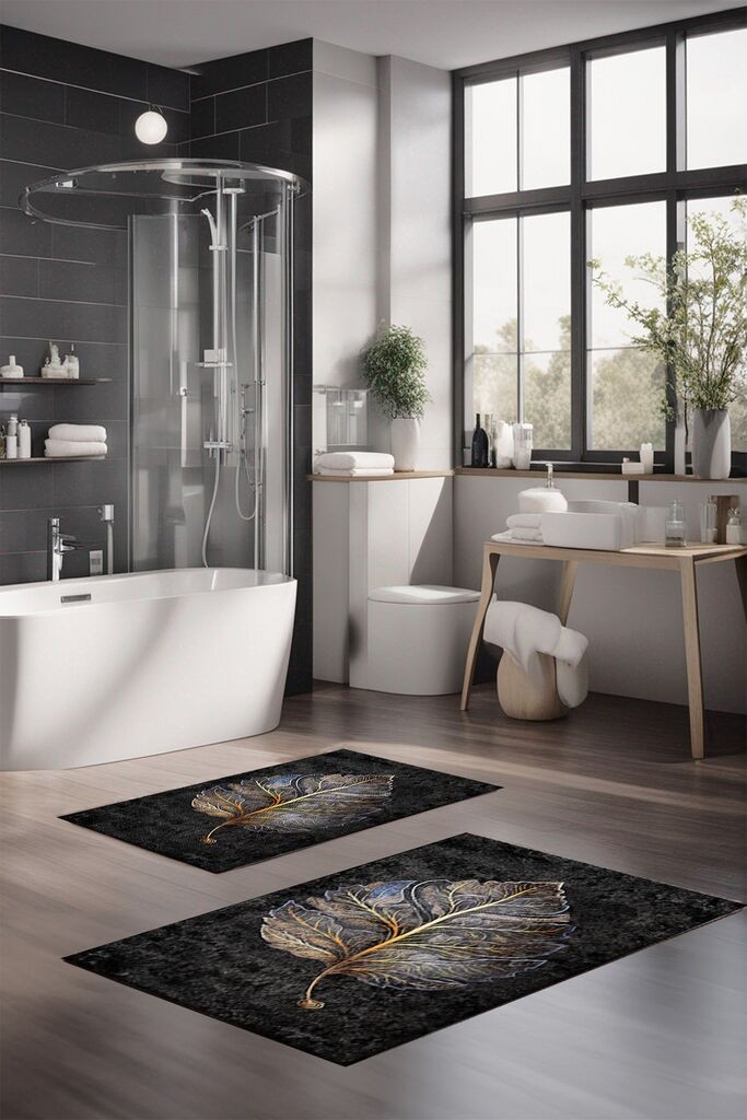 L'essentiel Maison Set tepiha za kupatilo CT-5405, 2 komada, bijela