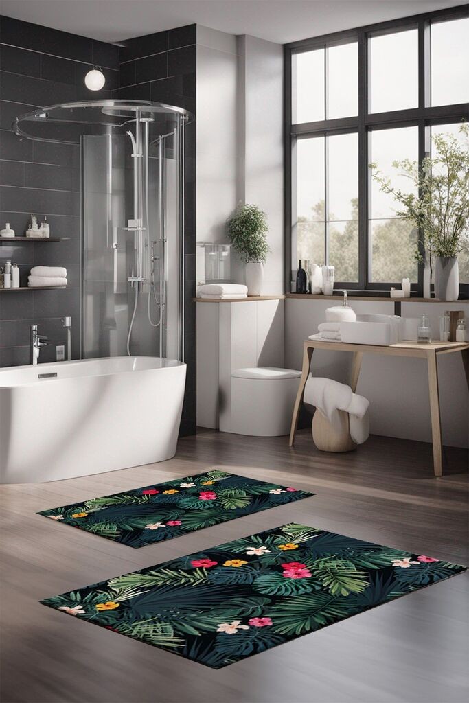 L'essentiel Maison Set tepiha za kupatilo CT-5302, 2 komada, šareni