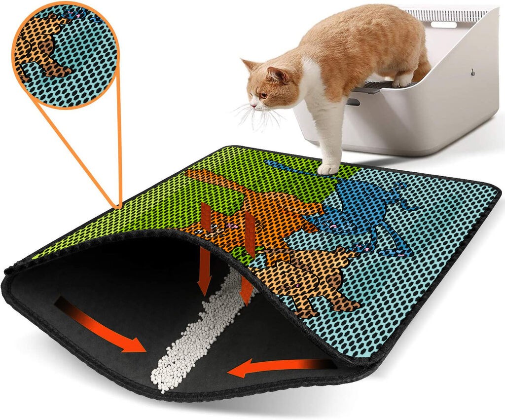 Aberto Design WC pretinac za mačke Nrszn0232, 45 x 60 cm, Šareni