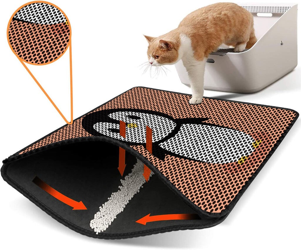 Aberto Design WC pretinac za mačke Nrszn0075, 45 x 60 cm, narandžasti